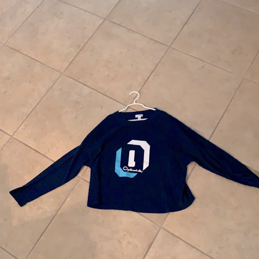 Dark blue long sleeve sweater